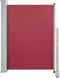 vidaXL - Tuinscherm - uittrekbaar - 100x300 - cm - rood
