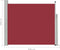 vidaXL - Tuinscherm - uittrekbaar - 100x300 - cm - rood