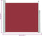 vidaXL - Tuinscherm - uittrekbaar - 100x300 - cm - rood