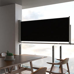 vidaXL - Tuinscherm - uittrekbaar - 100x300 - cm - zwart