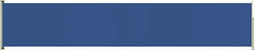 vidaXL - Tuinscherm - uittrekbaar - 117x600 - cm - blauw