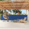 vidaXL - Tuinscherm - uittrekbaar - 117x600 - cm - blauw