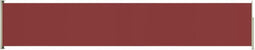 vidaXL - Tuinscherm - uittrekbaar - 117x600 - cm - rood