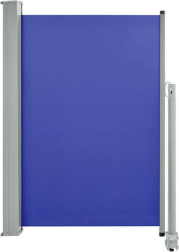 vidaXL - Tuinscherm - uittrekbaar - 120x300 - cm - blauw