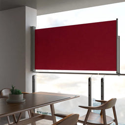 vidaXL - Tuinscherm - uittrekbaar - 120x300 - cm - rood
