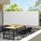 vidaXL - Tuinscherm - uittrekbaar - 140x1200 - cm - crème