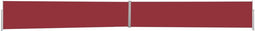 vidaXL - Tuinscherm - uittrekbaar - 140x1200 - cm - rood