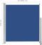 vidaXL - Tuinscherm - uittrekbaar - 140x300 - cm - blauw