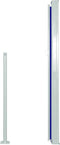 vidaXL - Tuinscherm - uittrekbaar - 140x300 - cm - blauw