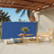 vidaXL - Tuinscherm - uittrekbaar - 140x300 - cm - blauw