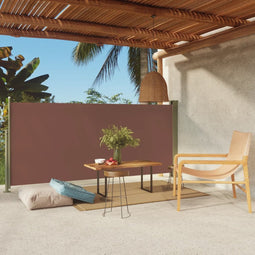 vidaXL - Tuinscherm - uittrekbaar - 140x300 - cm - bruin