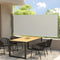 vidaXL - Tuinscherm - uittrekbaar - 140x300 - cm - crème