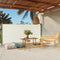 vidaXL - Tuinscherm - uittrekbaar - 140x300 - cm - crème