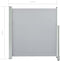 vidaXL - Tuinscherm - uittrekbaar - 140x300 - cm - grijs