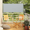 vidaXL - Tuinscherm - uittrekbaar - 140x300 - cm - grijs