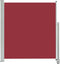 vidaXL - Tuinscherm - uittrekbaar - 140x300 - cm - rood