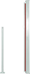 vidaXL - Tuinscherm - uittrekbaar - 140x300 - cm - rood