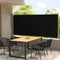 vidaXL - Tuinscherm - uittrekbaar - 140x300 - cm - zwart