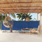 vidaXL - Tuinscherm - uittrekbaar - 140x500 - cm - blauw