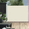 vidaXL - Tuinscherm - uittrekbaar - 140x500 - cm - crème
