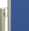 vidaXL - Tuinscherm - uittrekbaar - 140x600 - cm - blauw