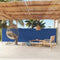 vidaXL - Tuinscherm - uittrekbaar - 140x600 - cm - blauw