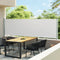 vidaXL - Tuinscherm - uittrekbaar - 140x600 - cm - crème