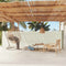vidaXL - Tuinscherm - uittrekbaar - 140x600 - cm - crème