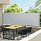 vidaXL - Tuinscherm - uittrekbaar - 140x600 - cm - grijs