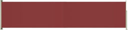 vidaXL - Tuinscherm - uittrekbaar - 140x600 - cm - rood