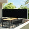 vidaXL - Tuinscherm - uittrekbaar - 140x600 - cm - zwart