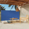 vidaXL - Tuinscherm - uittrekbaar - 160x300 - cm - blauw