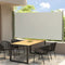 vidaXL - Tuinscherm - uittrekbaar - 160x300 - cm - crèmekleurig