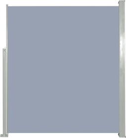 vidaXL - Tuinscherm - uittrekbaar - 160x300 - cm - grijs