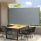vidaXL - Tuinscherm - uittrekbaar - 160x300 - cm - grijs