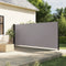 vidaXL - Tuinscherm - uittrekbaar - 160x300 - cm - grijs