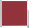 vidaXL - Tuinscherm - uittrekbaar - 160x300 - cm - rood