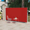 vidaXL - Tuinscherm - uittrekbaar - 160x300 - cm - rood