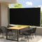 vidaXL - Tuinscherm - uittrekbaar - 160x300 - cm - zwart