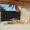 vidaXL - Tuinscherm - uittrekbaar - 160x300 - cm - zwart