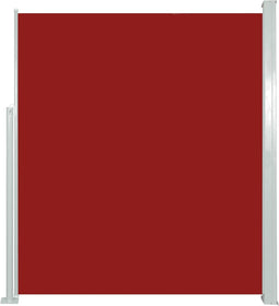 vidaXL - Tuinscherm - uittrekbaar - 160x500 - cm - rood