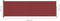 vidaXL - Tuinscherm - uittrekbaar - 160x500 - cm - rood