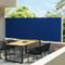 vidaXL - Tuinscherm - uittrekbaar - 160x600 - cm - blauw