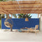 vidaXL - Tuinscherm - uittrekbaar - 160x600 - cm - blauw