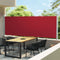 vidaXL - Tuinscherm - uittrekbaar - 160x600 - cm - rood