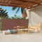 vidaXL - Tuinscherm - uittrekbaar - 160x600 - cm - rood