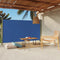 vidaXL - Tuinscherm - uittrekbaar - 170x300 - cm - blauw