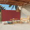 vidaXL - Tuinscherm - uittrekbaar - 170x300 - cm - rood