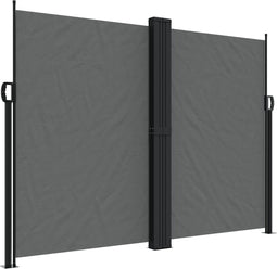 vidaXL - Tuinscherm - uittrekbaar - 180x1200 - cm - antracietkleurig