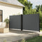 vidaXL - Tuinscherm - uittrekbaar - 180x1200 - cm - antracietkleurig